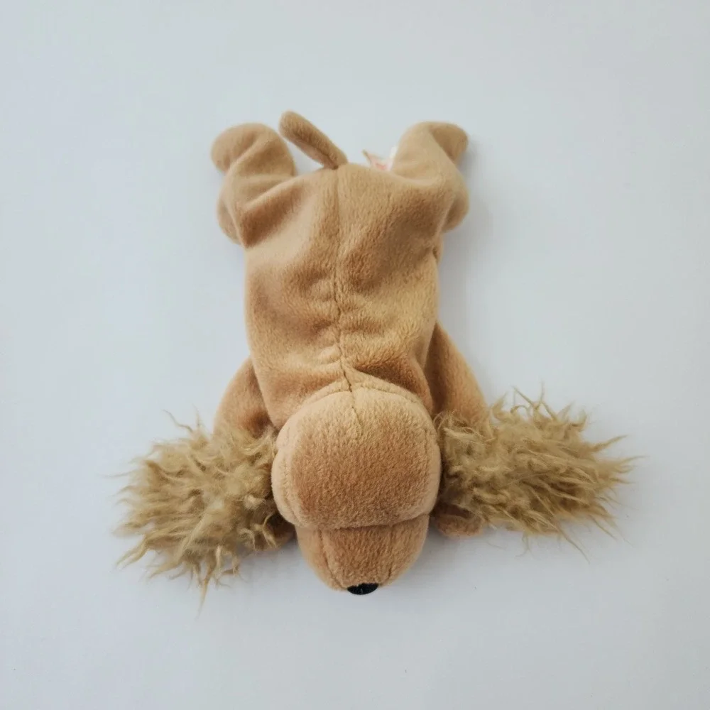 Ty Beanie Babies Spunky Cocker‎ Spaniel Dog Plush Tan Brown 1997 Vintage Toy A65